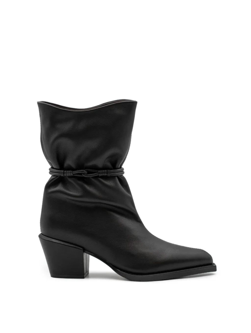 Paloma Samantha Nappa Black Ankle Boot