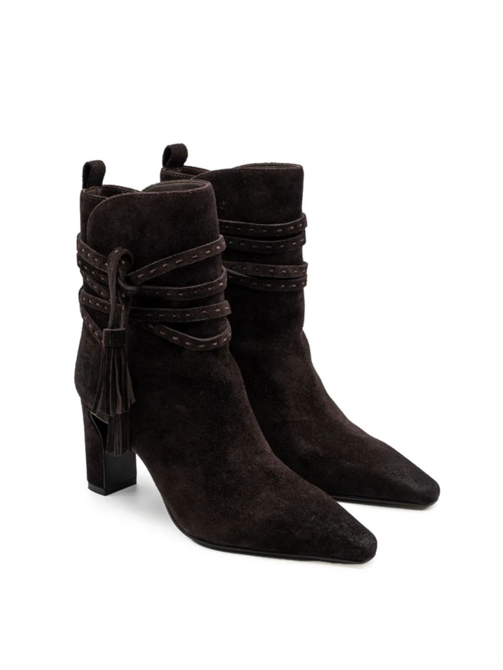 Paloma Barcelo Maggie Suede Tassle Boot