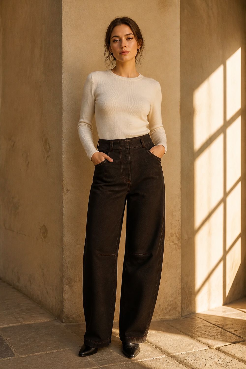 Uli Schneider Dark Denim Barrel Pants