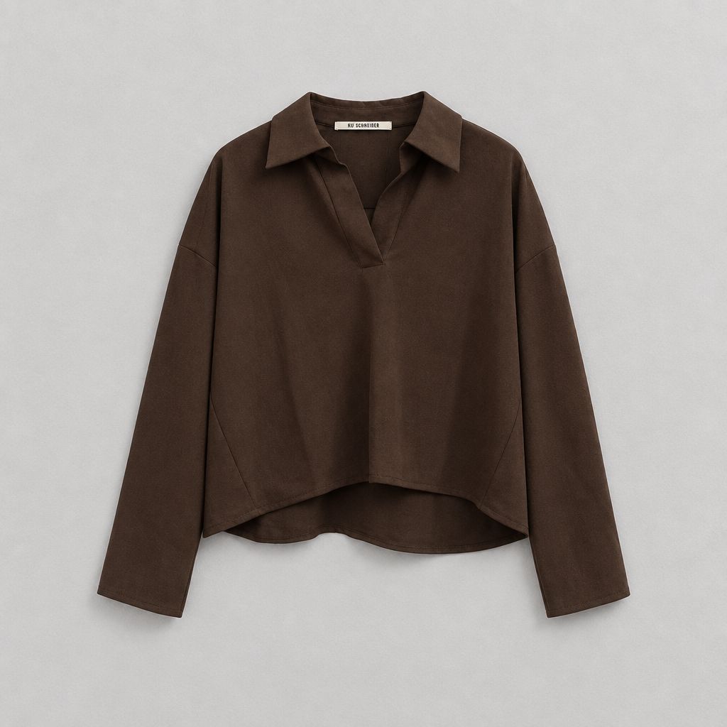Uli Schneider Micro Jersey Crop Polo