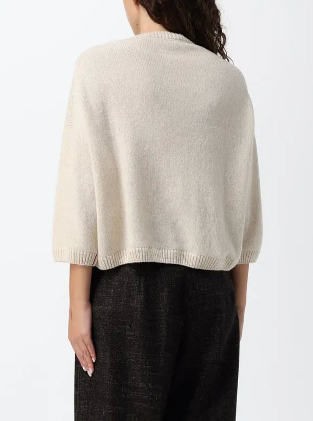 Liviana Conti Flower Applique Cardigan