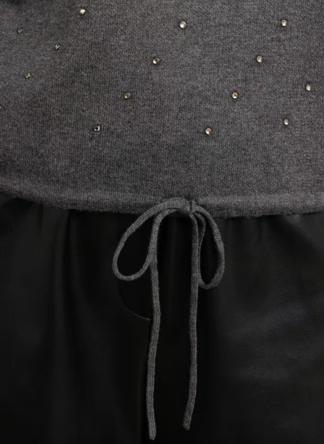 Suncoo Pristo Rhinestone Zip-Neck Sweater