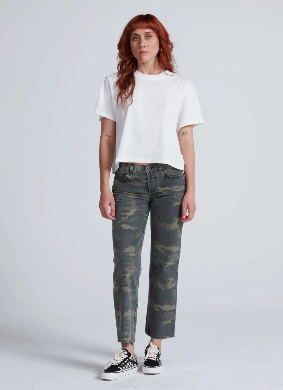 ASKK NY Low Rise Straight Jean in Camo