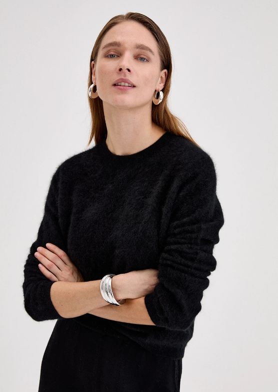 Biancalancia Brushed Cashmere Pullover Sweater