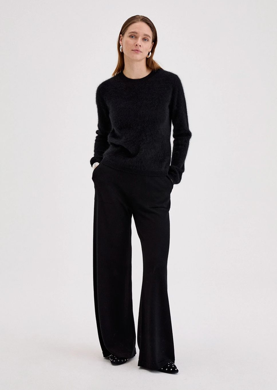Biancalancia Brushed Cashmere Pullover Sweater