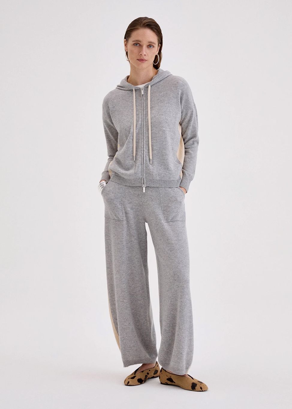 Biancalancia Cashmere Zip Up Hoodie