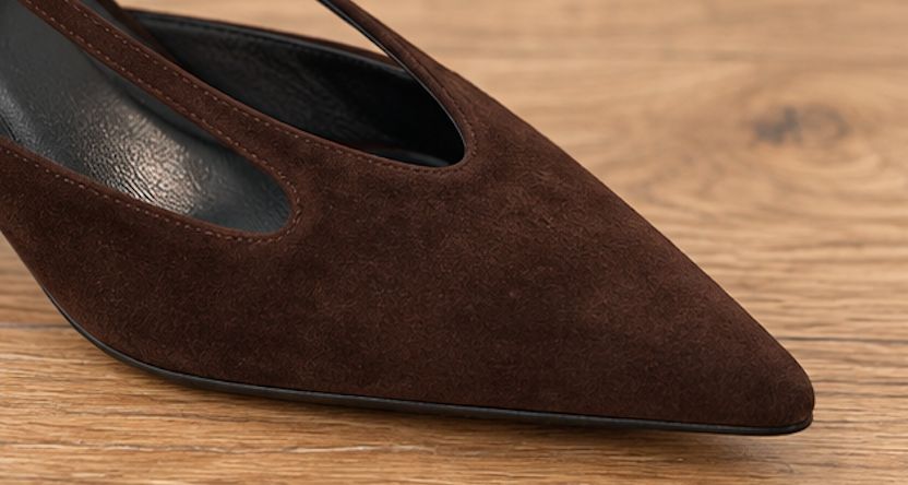 Lola Cruz Sling Back in Chocolate