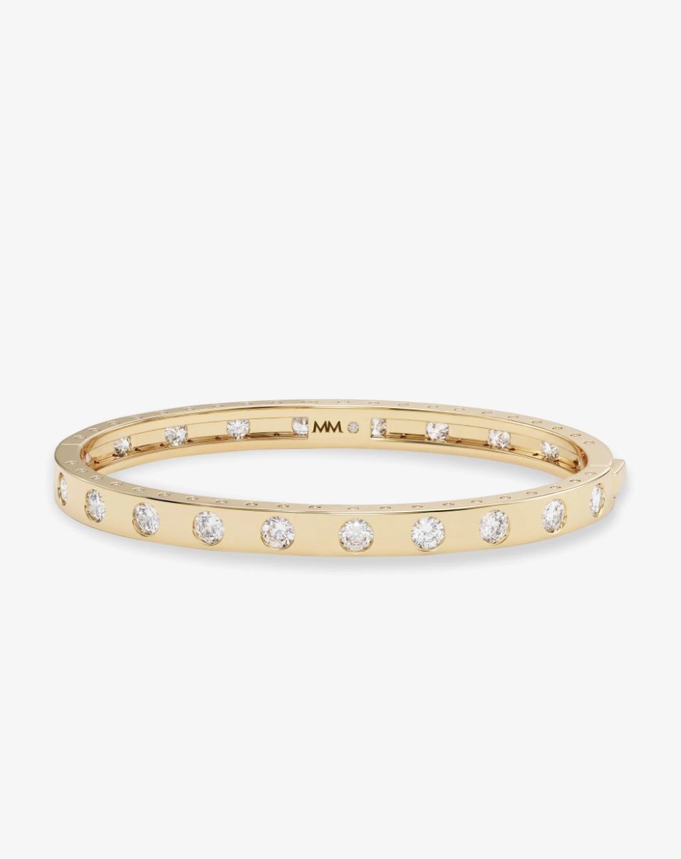 Melinda Maria Ashley Hinge Cuff in Gold