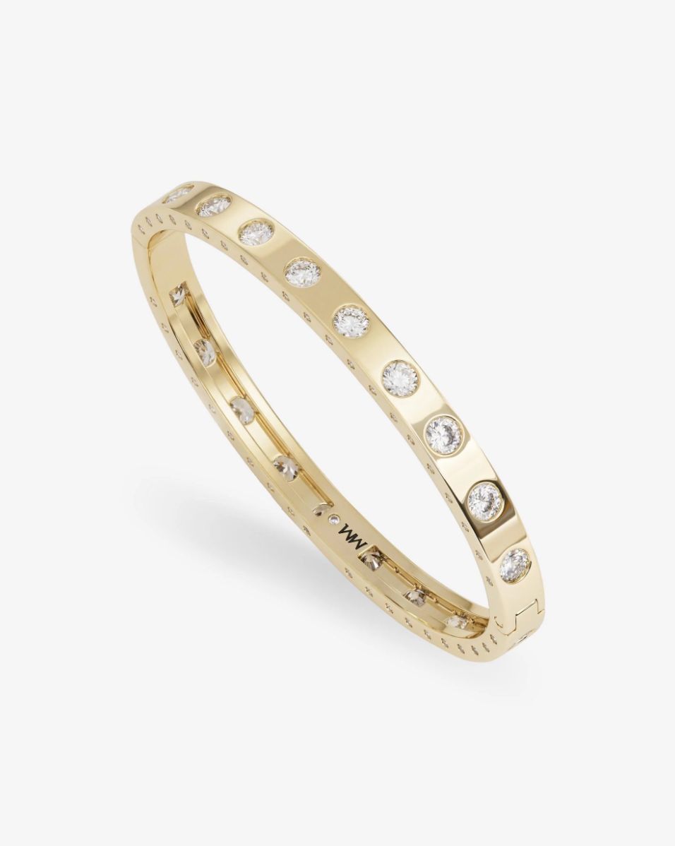 Melinda Maria Ashley Hinge Cuff in Gold