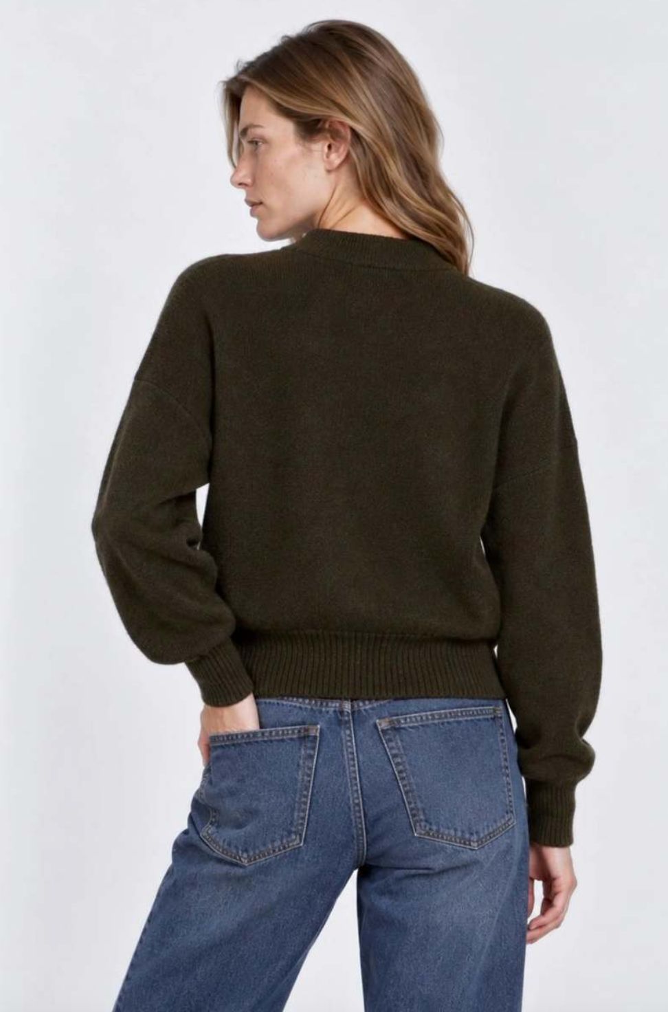 Minnie Rose Cashmere Cropped Bomber
