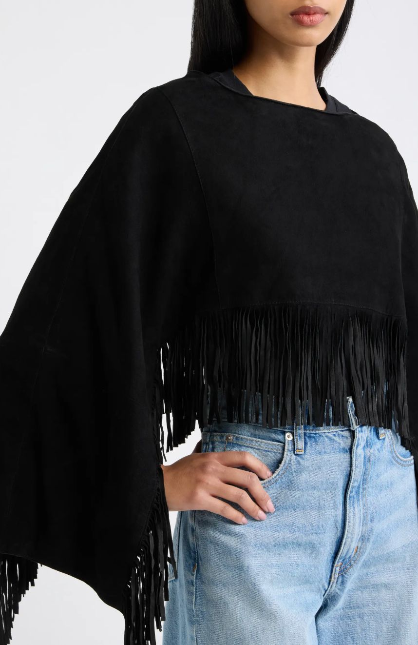 Mauritius Paige Fringe Poncho