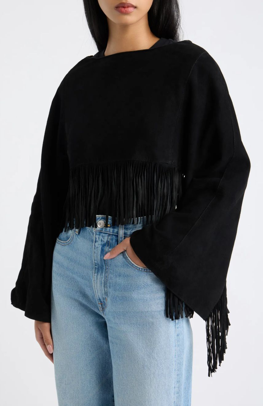 Mauritius Paige Fringe Poncho