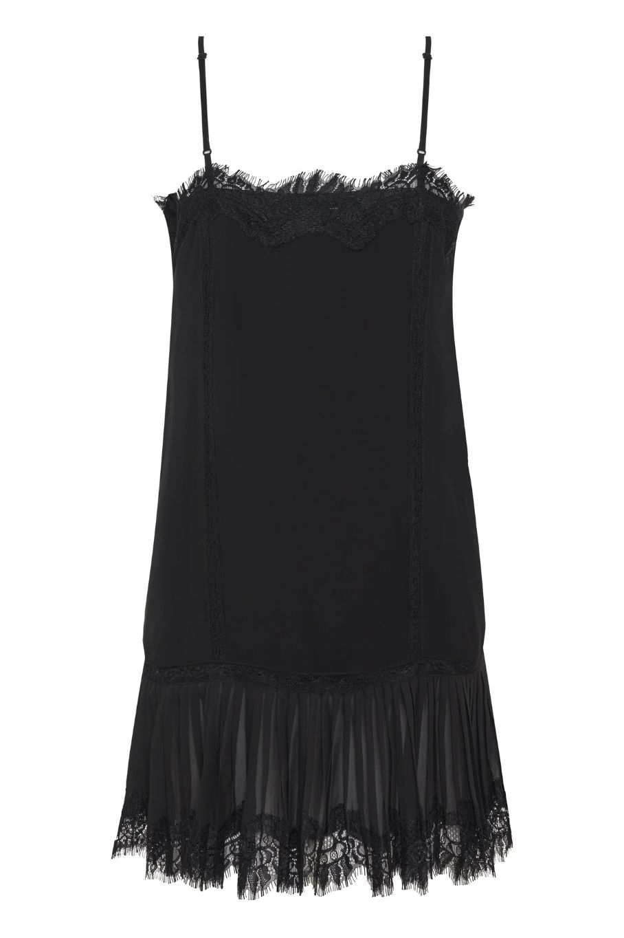 Gold Hawk Pleated Panel Dress