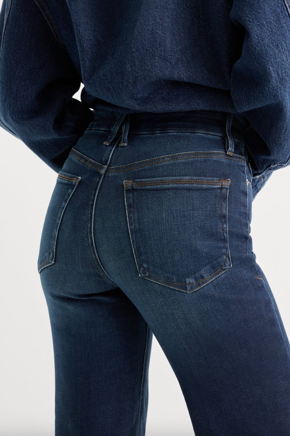 Good American Soft Tech Good True Straight Jeans