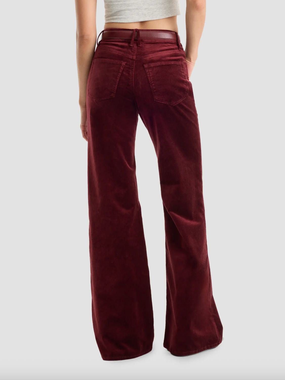 Good American Velvet Good Waist Palazzo Pant