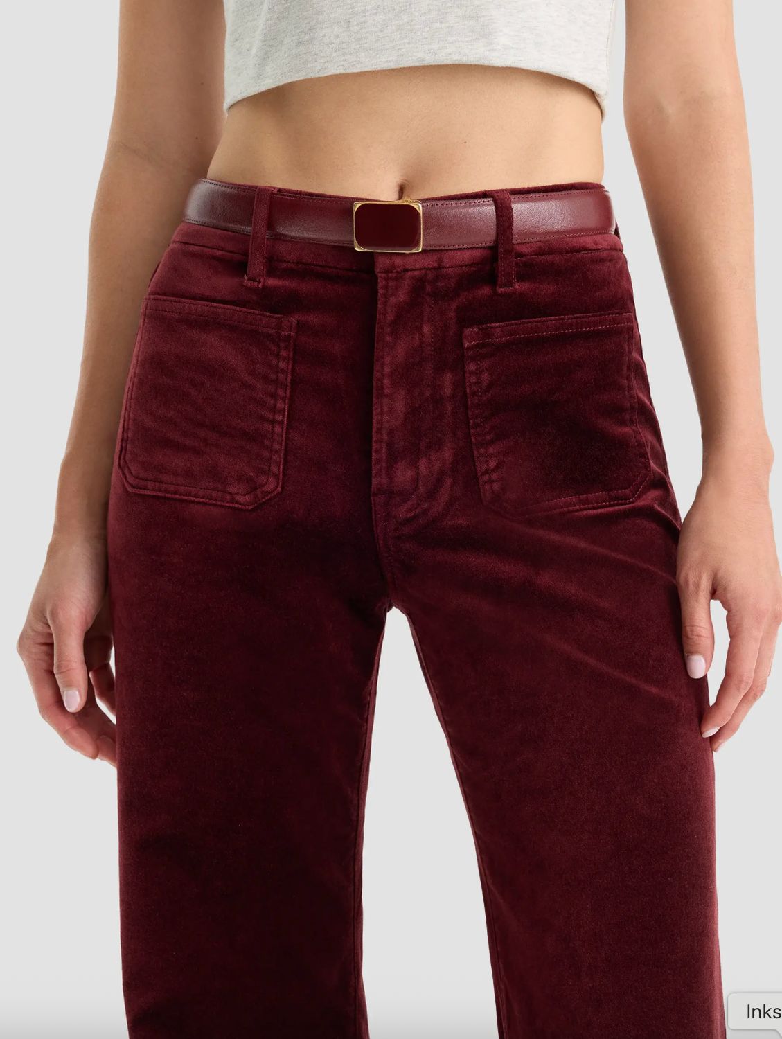 Good American Velvet Good Waist Palazzo Pant