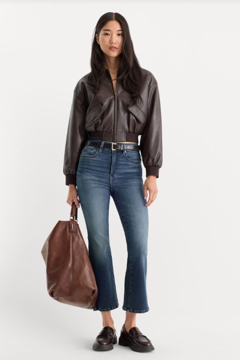 Good American Jean in Good Legs Crop Mini Boot Cut