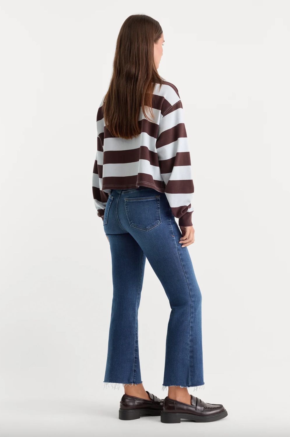 Good American Jean in Good Legs Crop Mini Boot Cut
