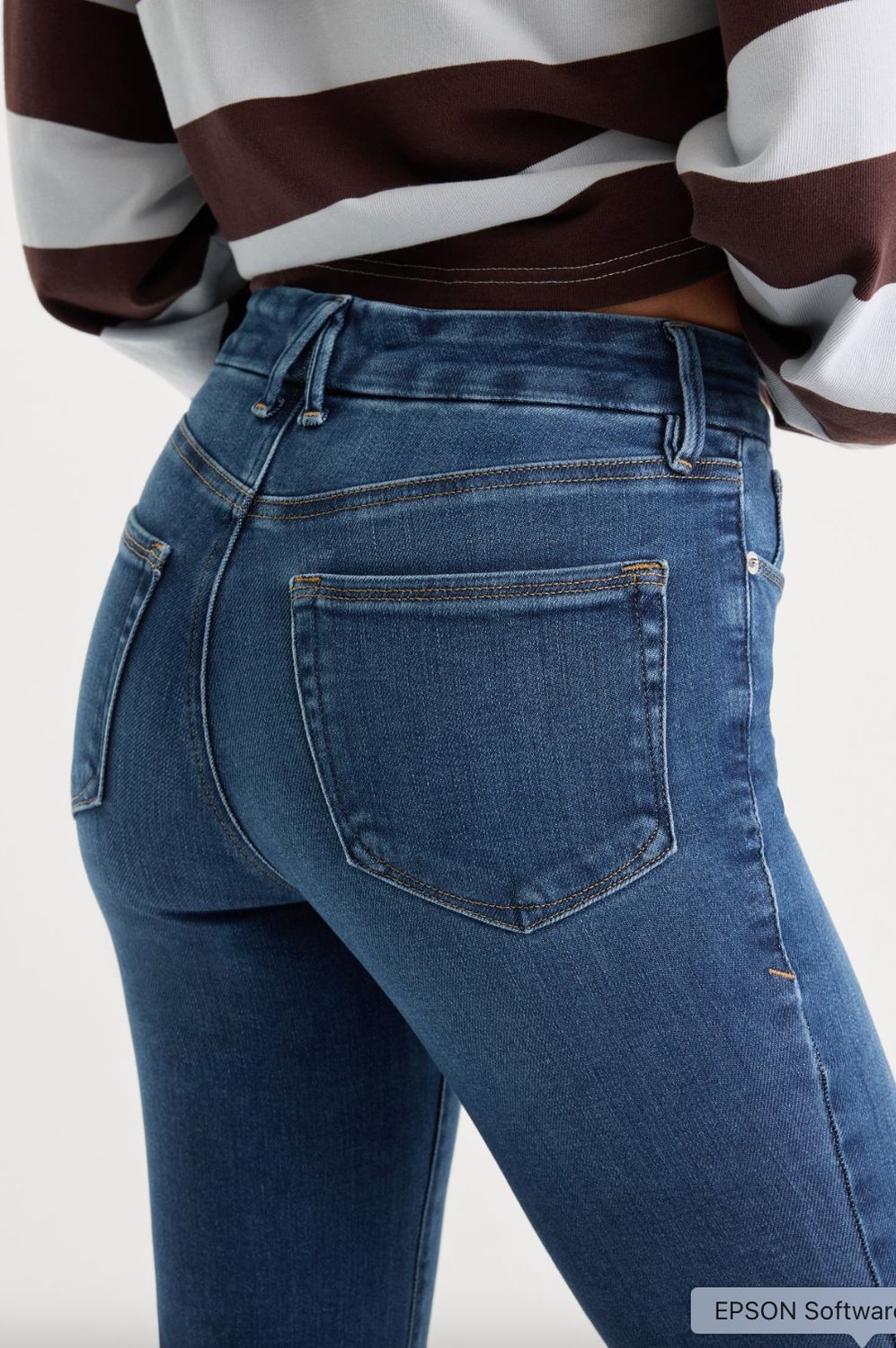 Good American Jean in Good Legs Crop Mini Boot Cut