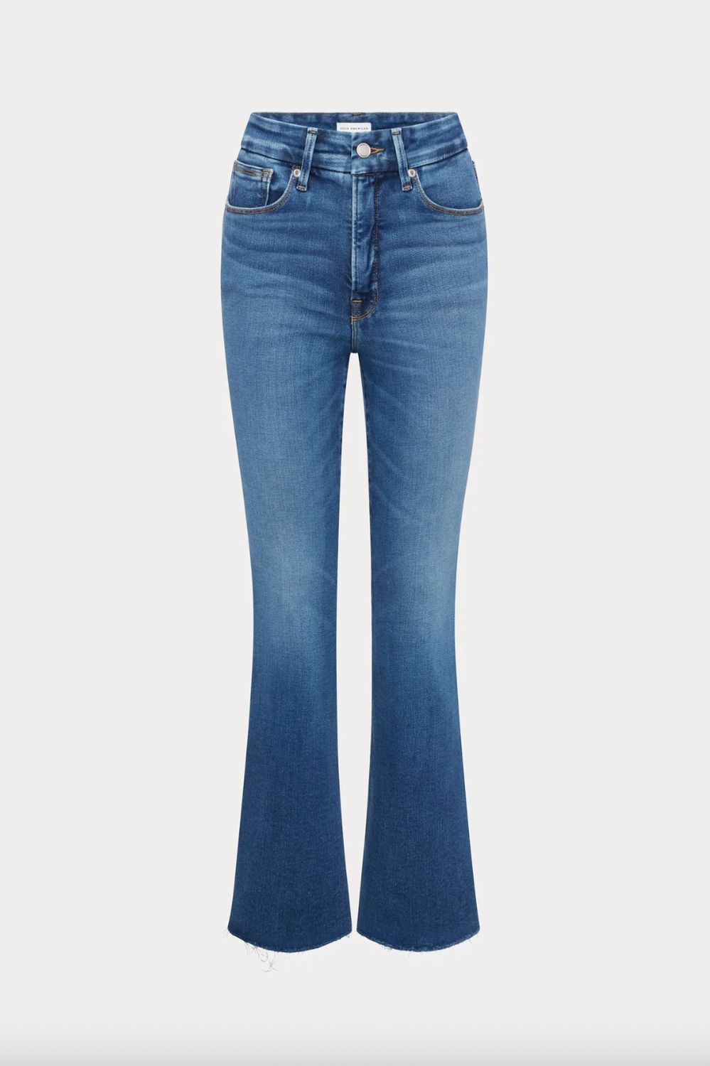 Good American Jean in Good Legs Crop Mini Boot Cut