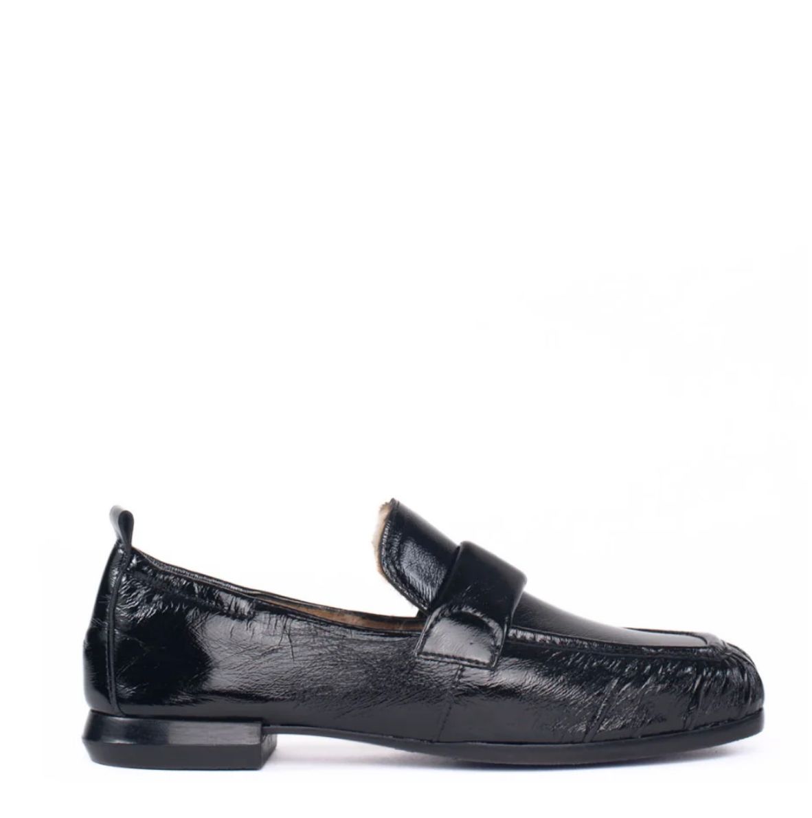 Homers Super Luxe Patent Fur Lined Loafer