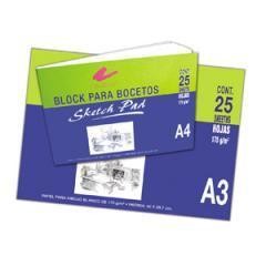 ​Block Sketchs Rodin A3 c/25 Hojas 29.7 X 42