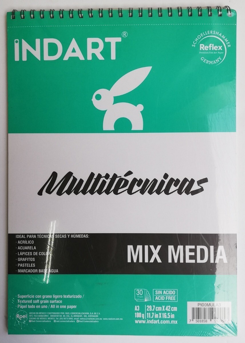 Álbum Multiténicas Indart A3 29.7X42 cm 30 Hojas 