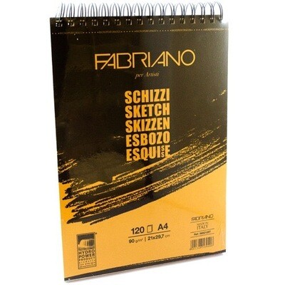 Block Fabriano Sketch A4 21x29.7 cm Microperforado / Con Arillo