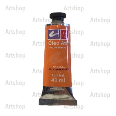 Oleo Atl 40 ml. Naranja Fluorescente 3