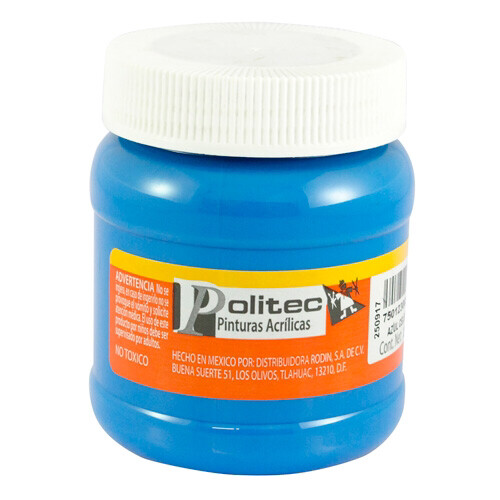 Acrílico Politec 250 ml. 313 Azul Celeste