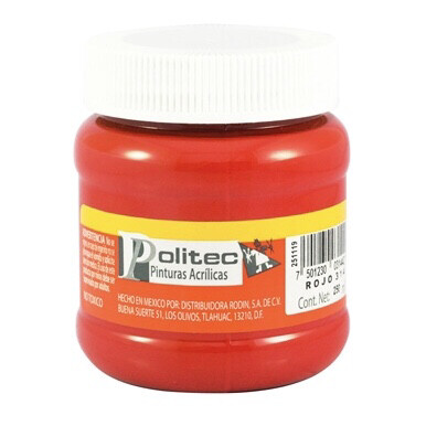 Acrílico Politec 250 ml. 314 Rojo