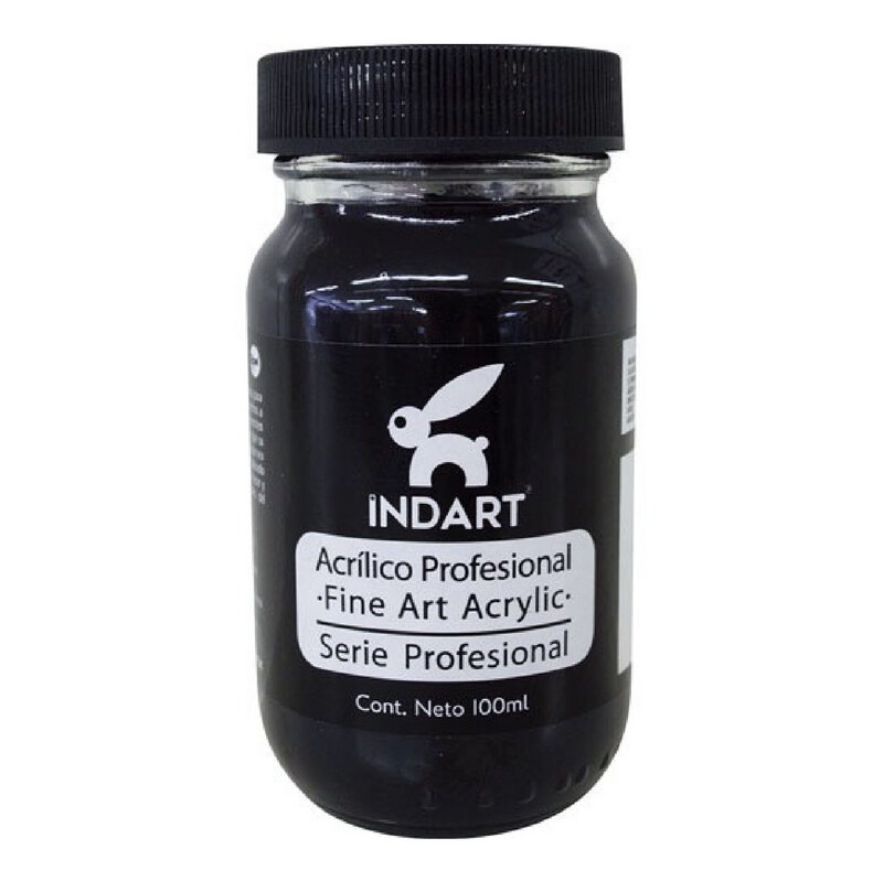 Acrílico Indart 030 Negro Marfil 100 ml.