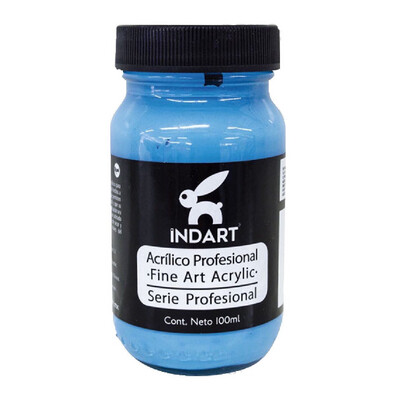 Acrílico Indart 039 Azul Cerúleo 100 ml.