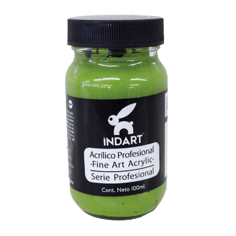 Acrílico Indart 034 Amarillo Verdoso 100 ml.