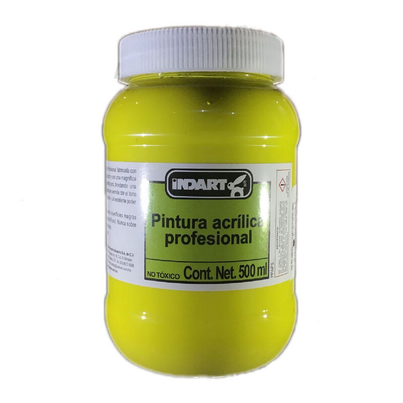 Acrílico Indart 500 ml. Amarillo Claro Hostaper 05