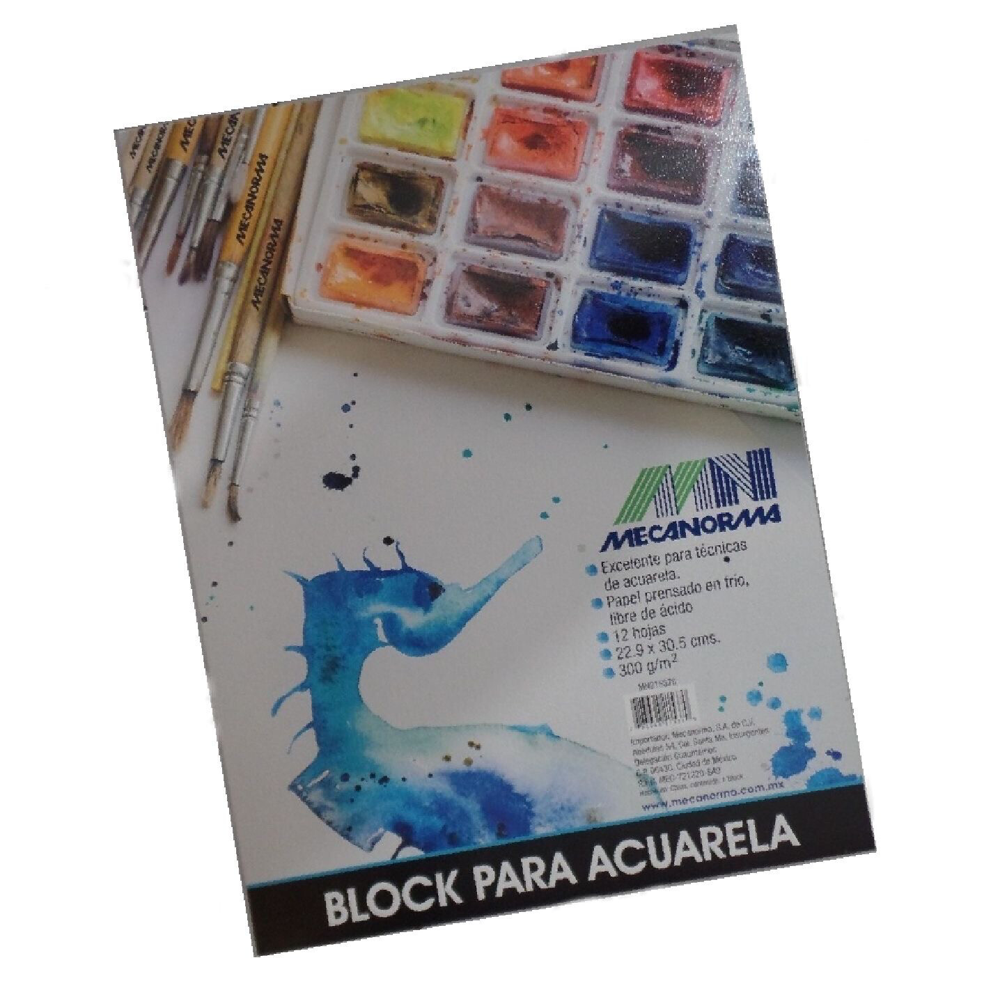 ​Block Para Acuarela Mecanorma 22.9X30.5 DE 300 gm.