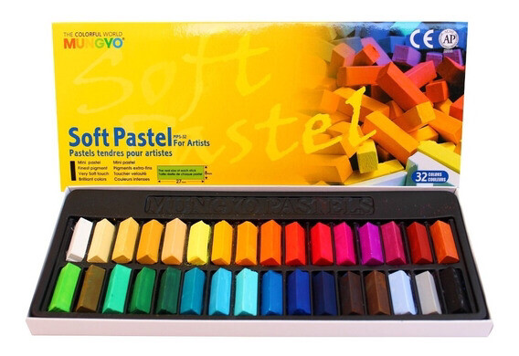 Pasteles Mungyo 32 Colores Medias Barras 