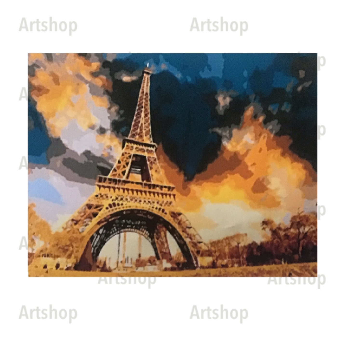 Pinta con Número - Torre Eiffel Modelo B18