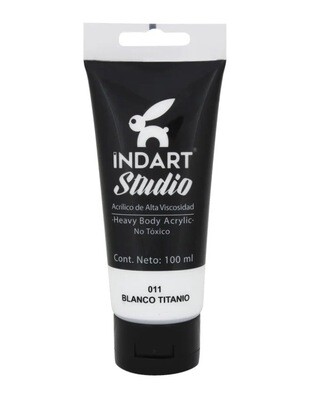 Acrílica Indart Studio 100 ml. Blanco de Titanio 11