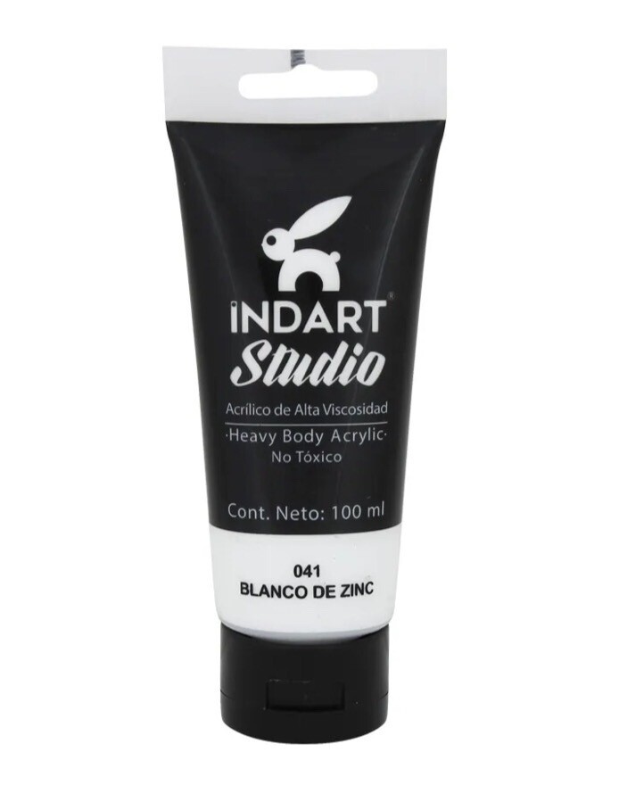 Acrílica Indart Studio 100 ml. Blanco de Zinc 41