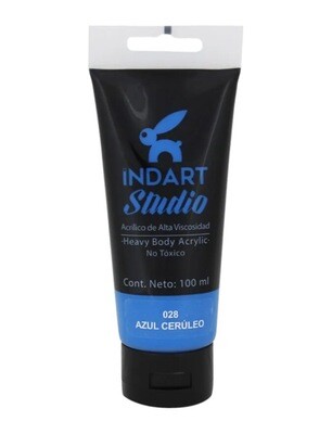 Acrílica Indart Studio 100 ml. Azul Ceruleo 28