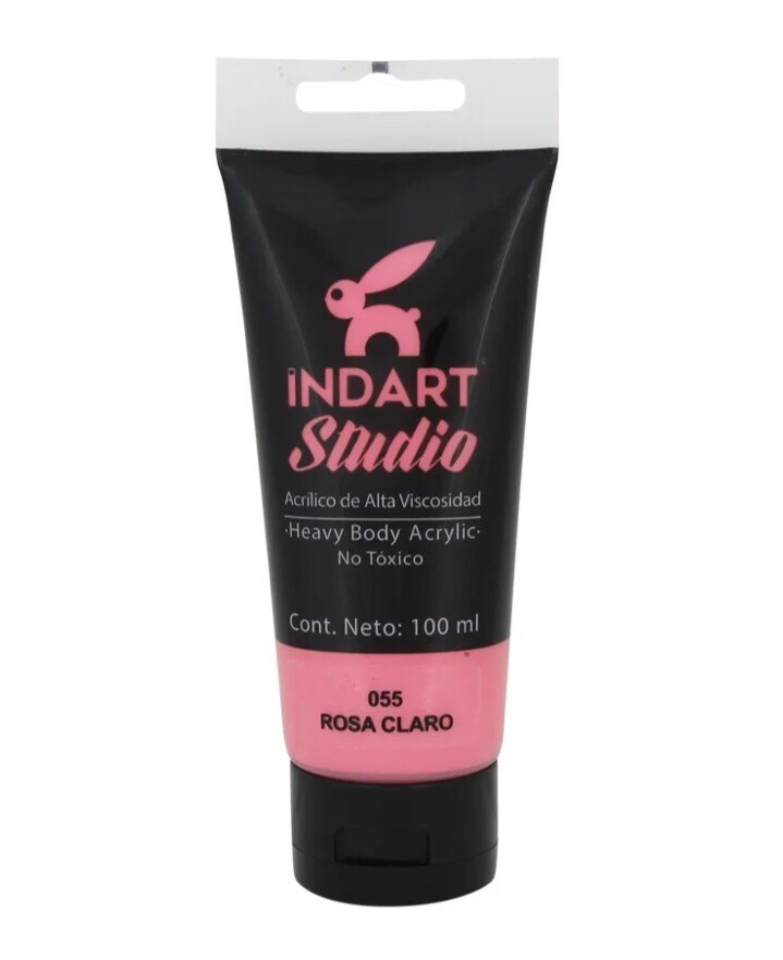 Acrílica Indart Studio 100 ml. Rosa Claro 55