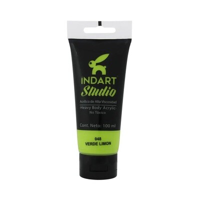 Acrílica Indart Studio 100 ml. Verde Limon 048