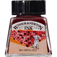 Tinta para dibujo Winsor & Newton 14 ml. Rojo