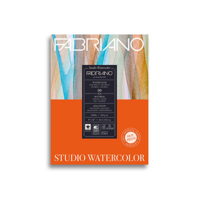 Block Fabriano Watercolor grano Satinado 300 g 22.9x30.5 cm