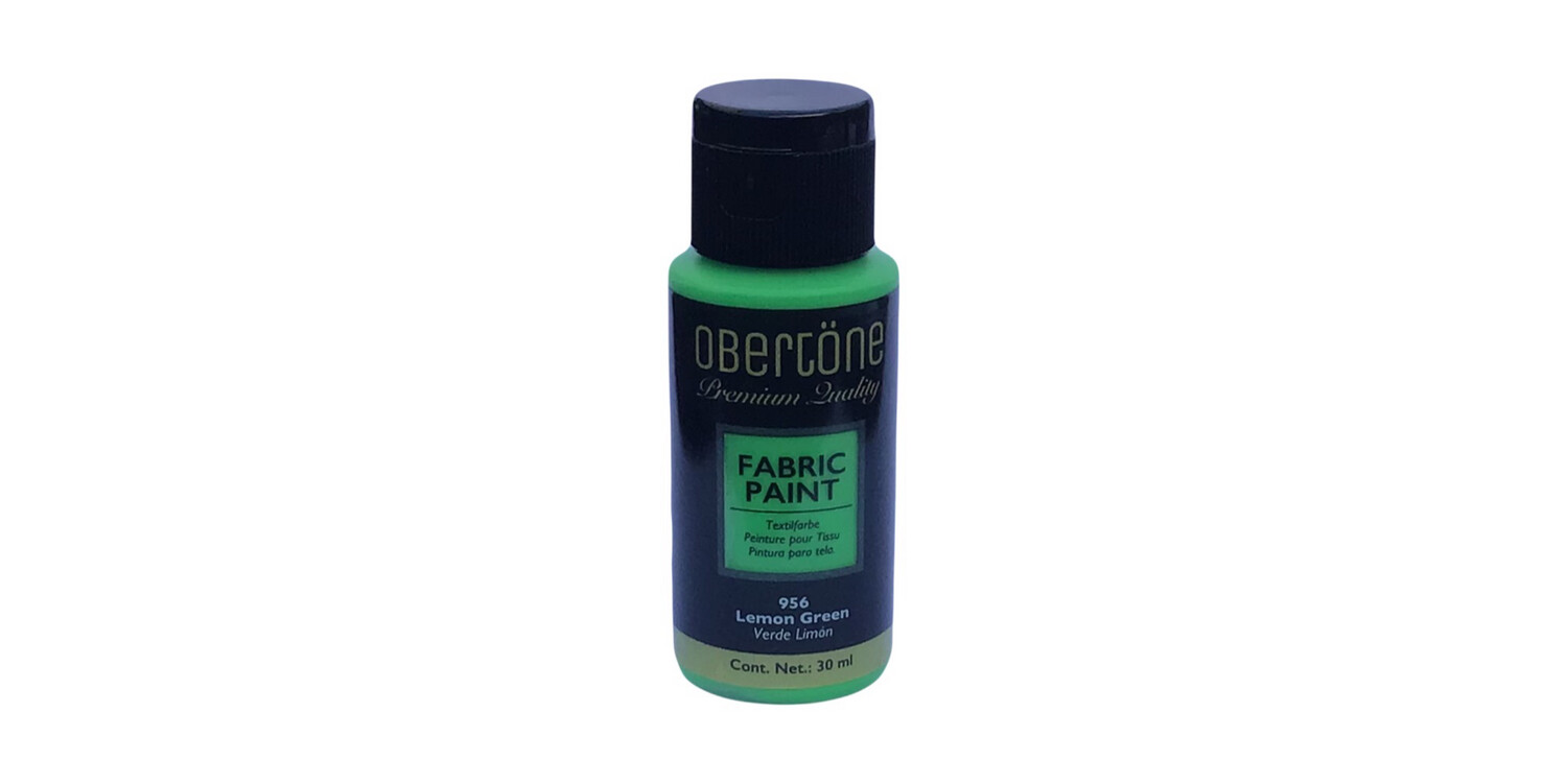 Pintura Textil Obertone Verde Limón 956 30 ml.