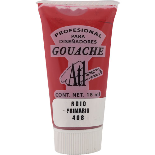 Gouache Atl 18 ml. Rojo Primario 408