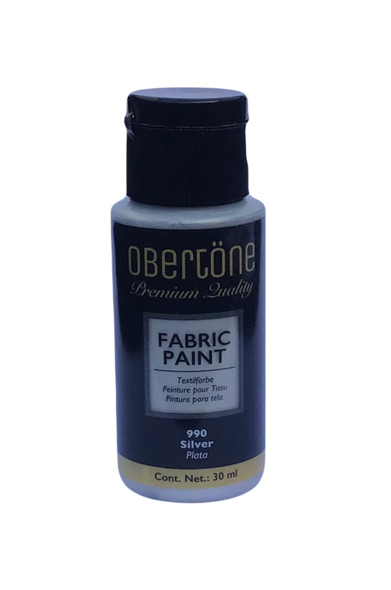 Pintura Textil Obertone Plata 990 30 ml.