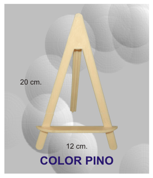 Caballete De Plastico Tipo "A" Micro 20 cm. Color Pino