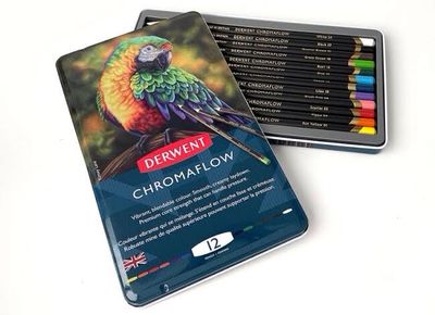 Estuche de 12 lápices de colores Derwent Chromaflow
